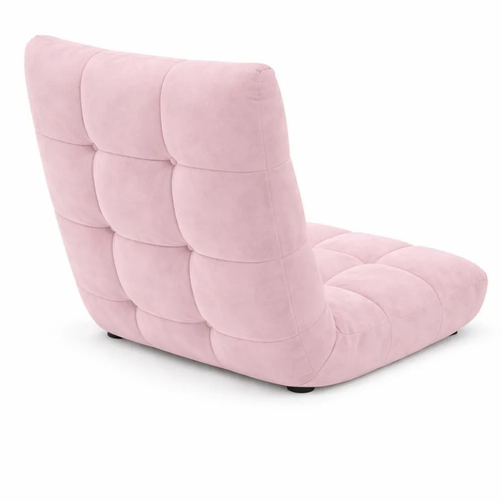 Chaise de sol pliable tatami rose clair pour maison et bureau