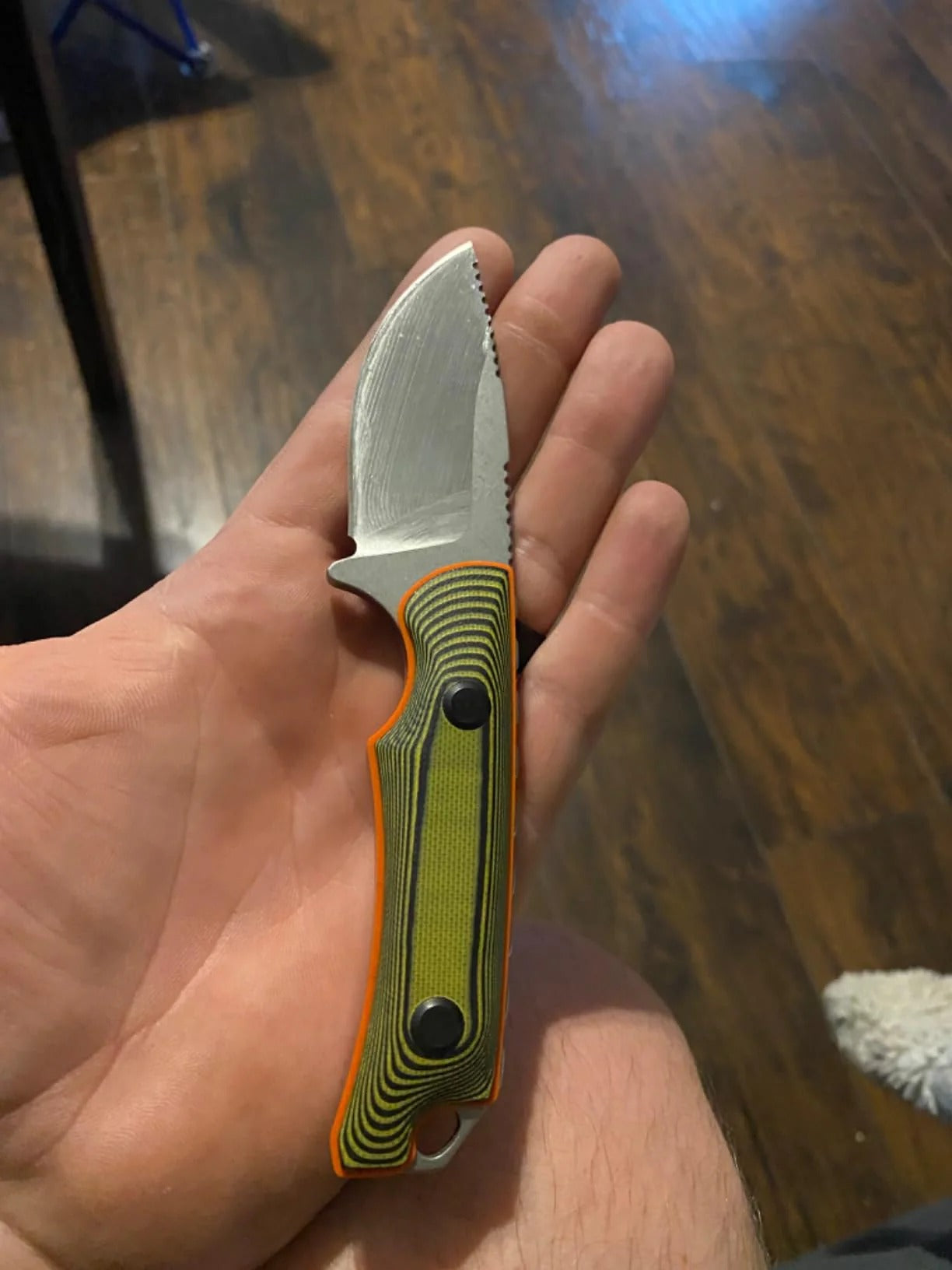 Customer holding the Hidden Canyon product