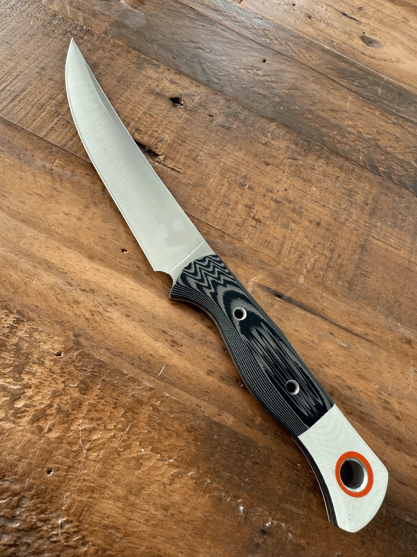 Customer showing product and sheath