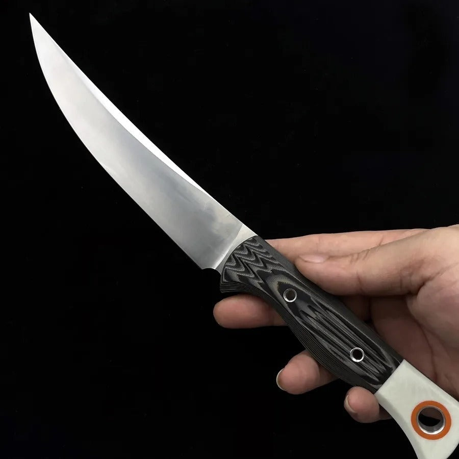 Fixed blade with protective sheath