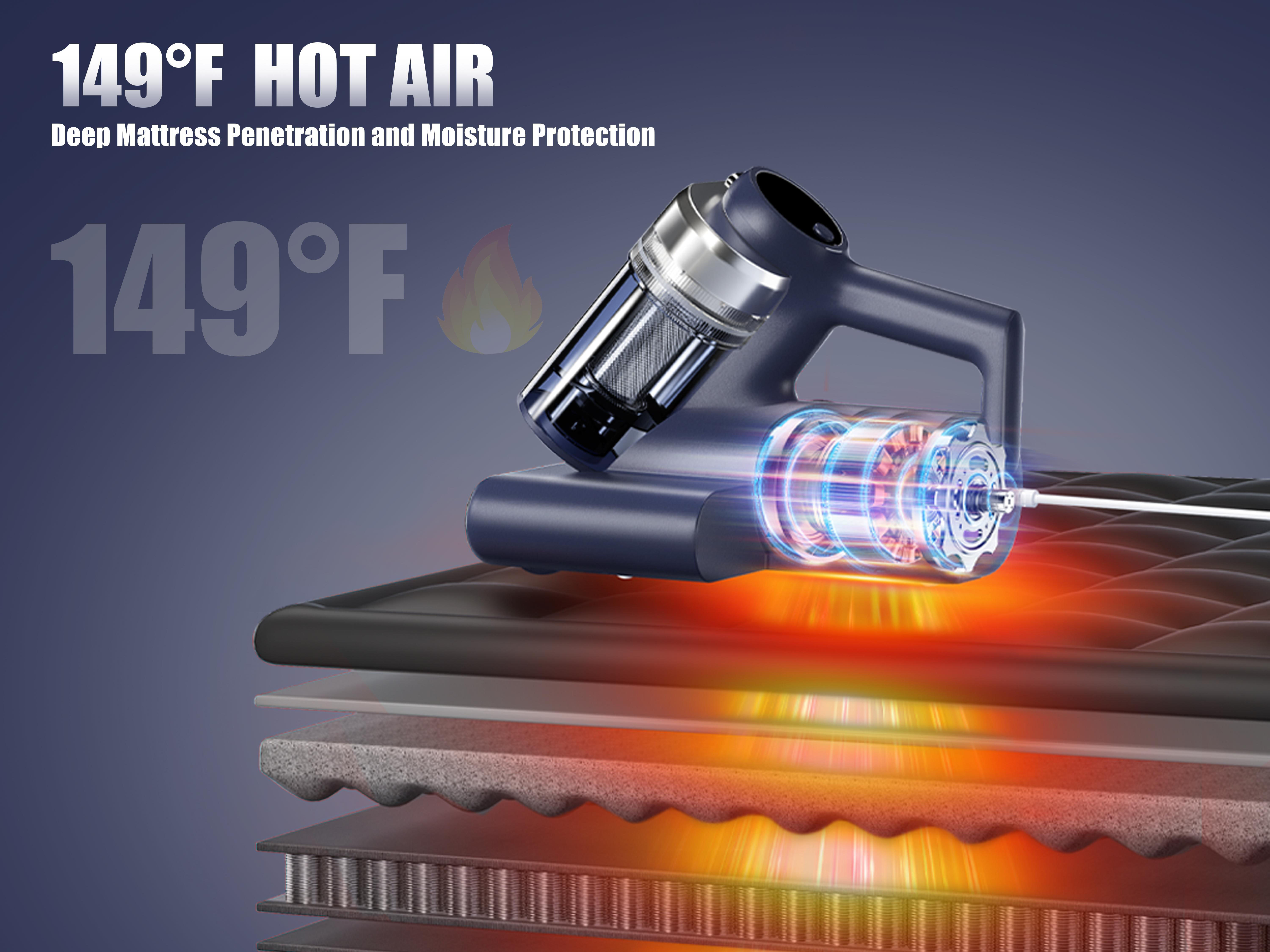 Teant Mattress Vacuum Cleaner with UV-C Light & 16Kpa Suction