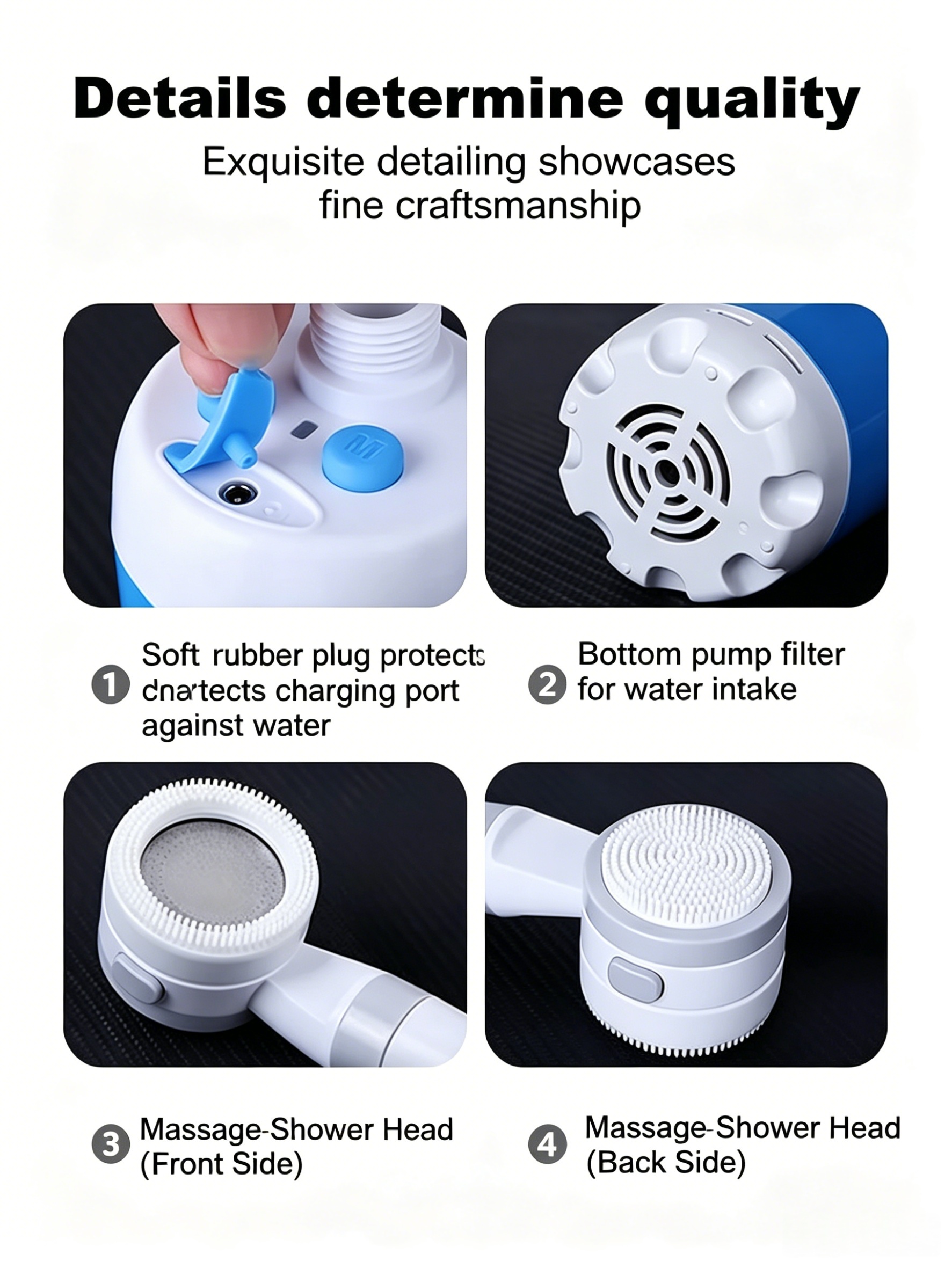 🚿50% Discount✨Portable Camping Shower with Adjustable Flow ✨For Easy and Convenient Outdoor Cleaning!