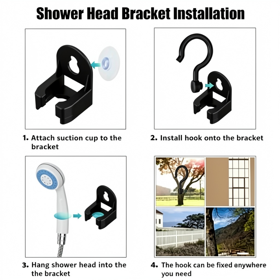 🚿50% Discount✨Portable Camping Shower with Adjustable Flow ✨For Easy and Convenient Outdoor Cleaning!