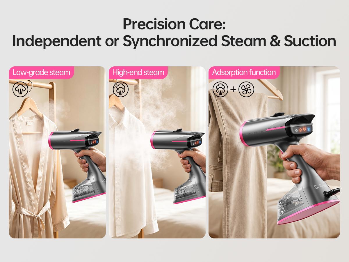 Compact travel steamer