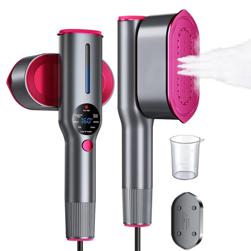 EricCherry Garment Steamer for Clothes, Portable Travel Clothing Steamer Iron, 7 Mode with LED Display, 5s Fast Heating, 90° Swivel Handle, New Year Gift