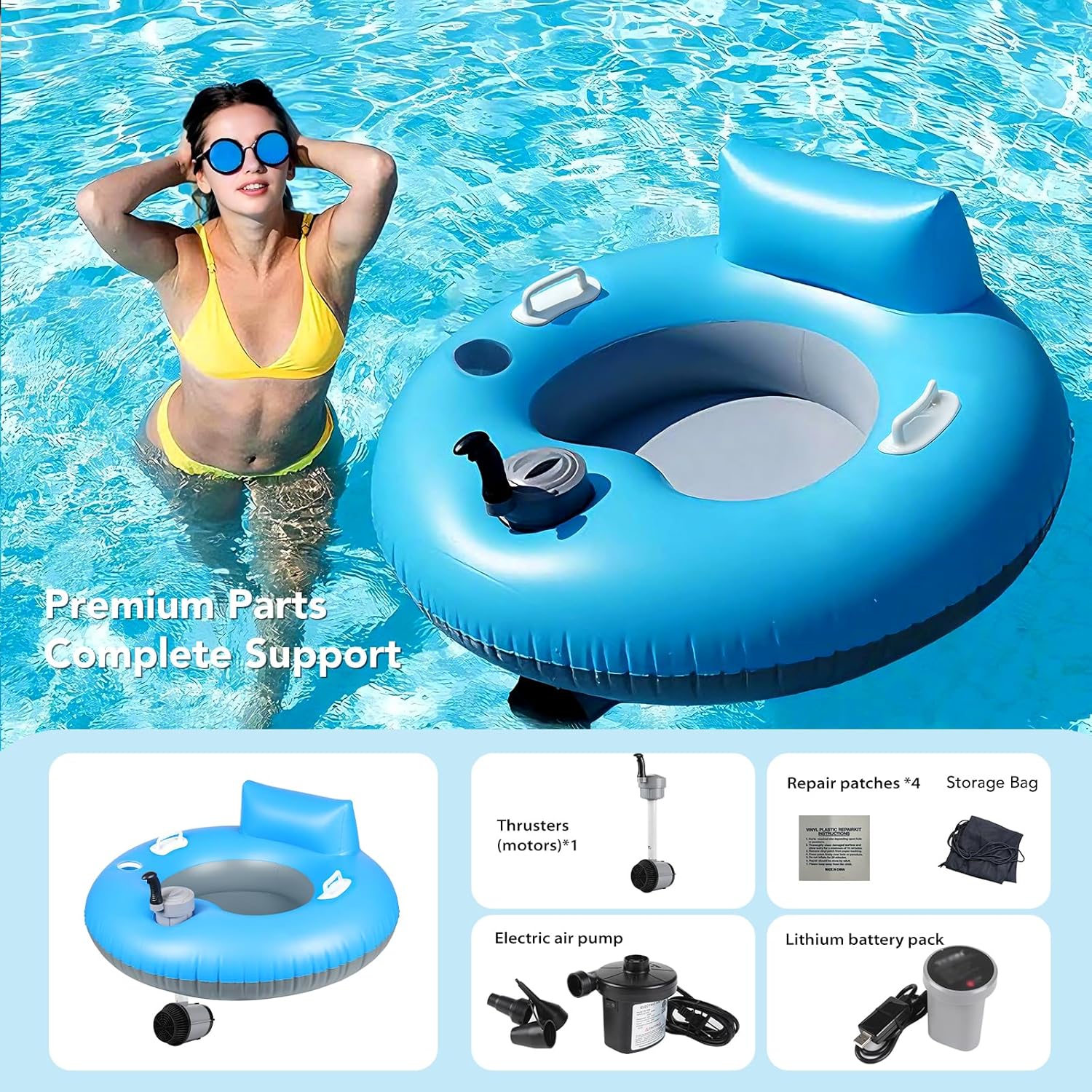 ☀️ Summer Carnival Half-Price Special — Electric Summer Pool Cruiser 🏊