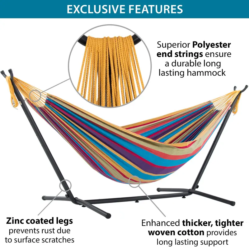 Hamaca con Soporte de Acero y Estuche Portátil CoolCamp™