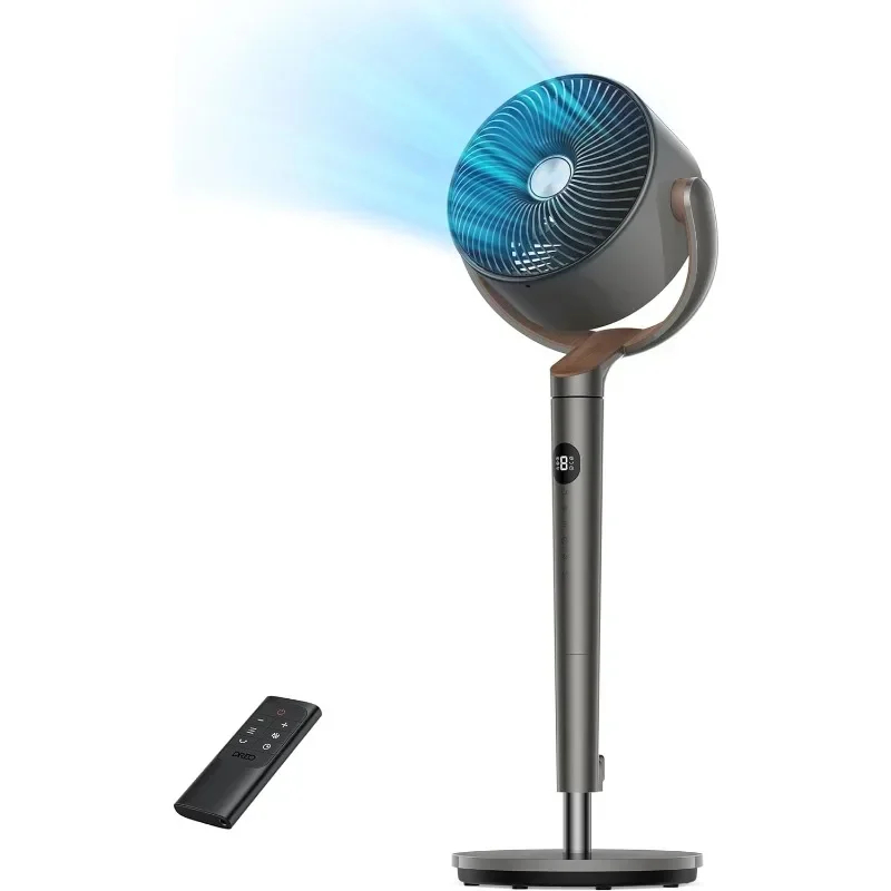Wide Oscillating Bedroom Pedestal Fan | Quiet DC Motor, 8 Speeds