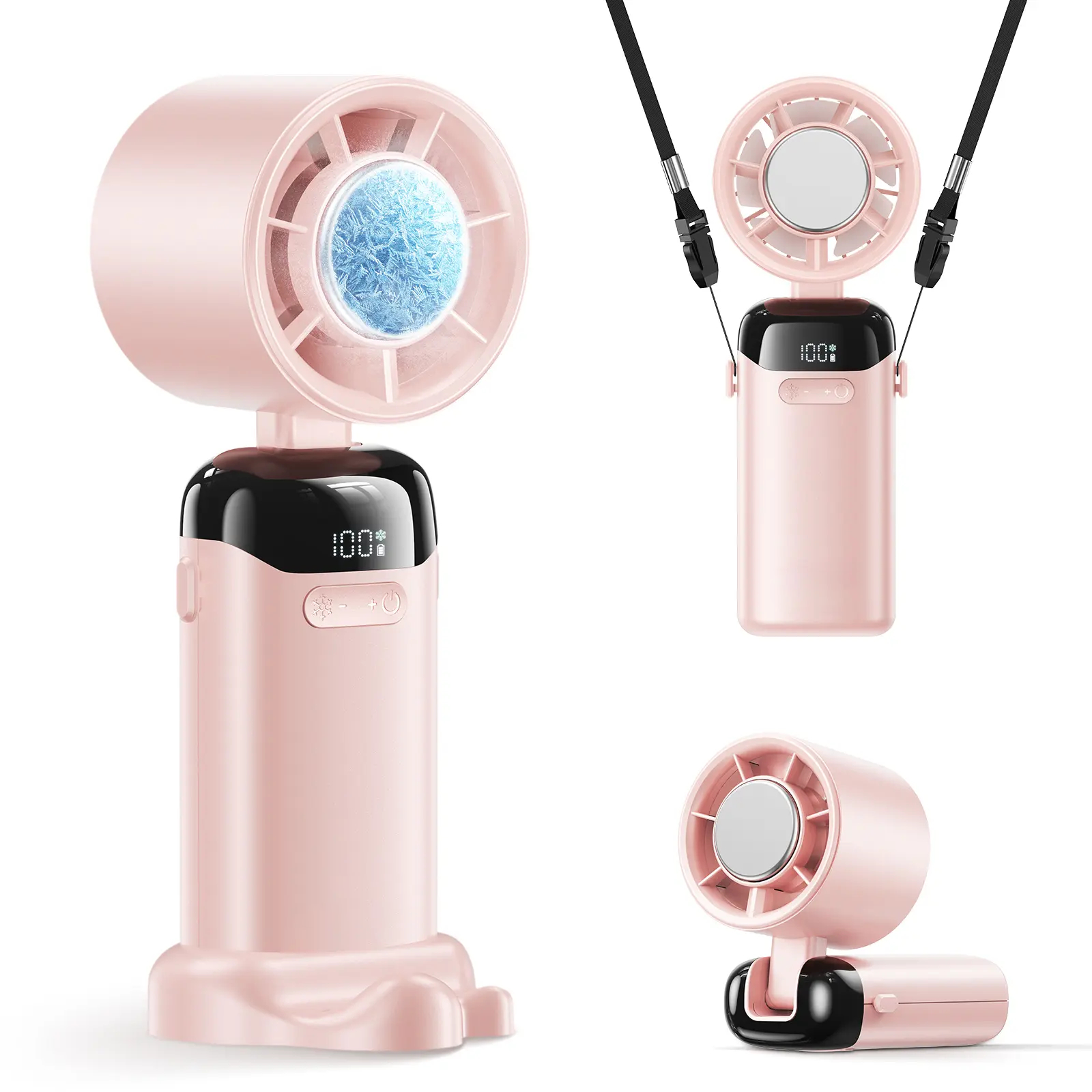4-in-1 Handheld Turbo Fan | 21000 RPM, 199 Speeds & 12H Long Runtime