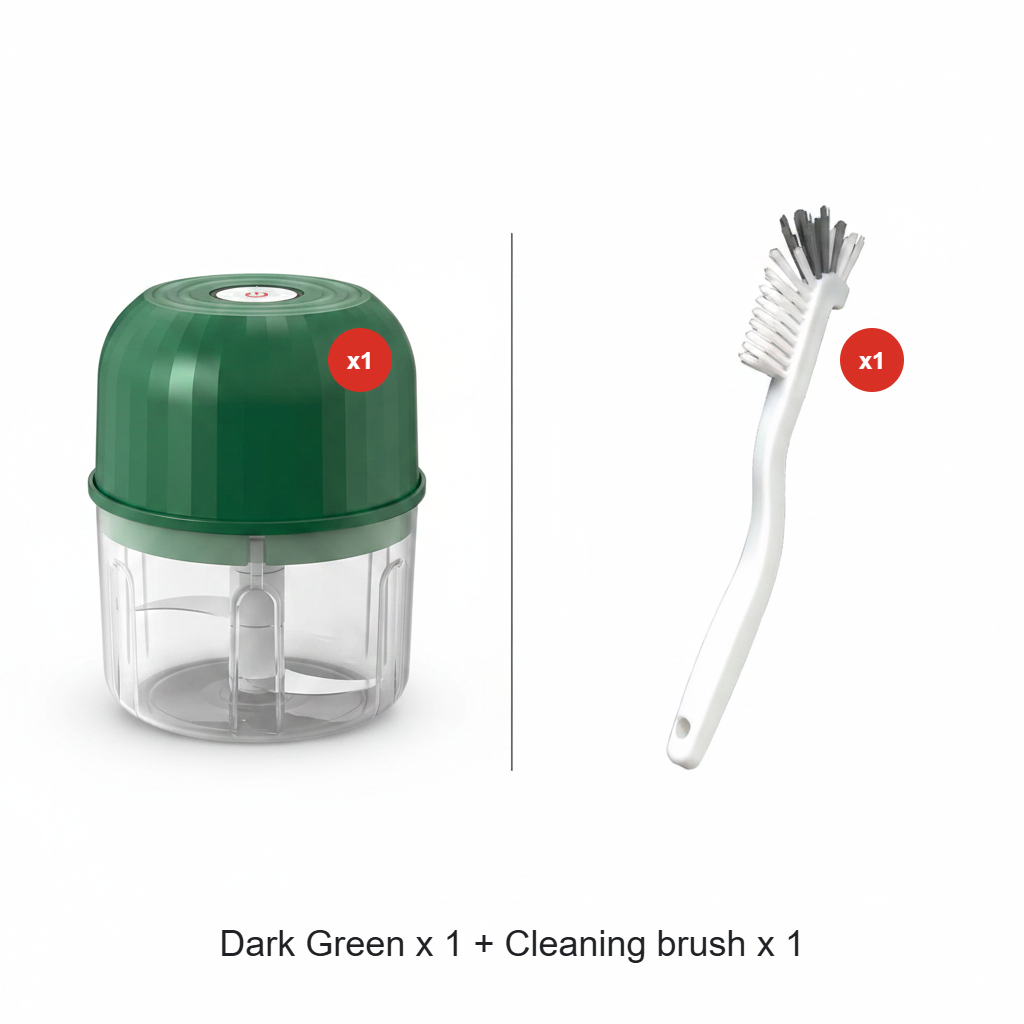 Wireless Efficient Electric Mini Food Chopper🧑‍🍳– Robust Motor, Smart Design & Stainless Steel Blades⏱️🔪