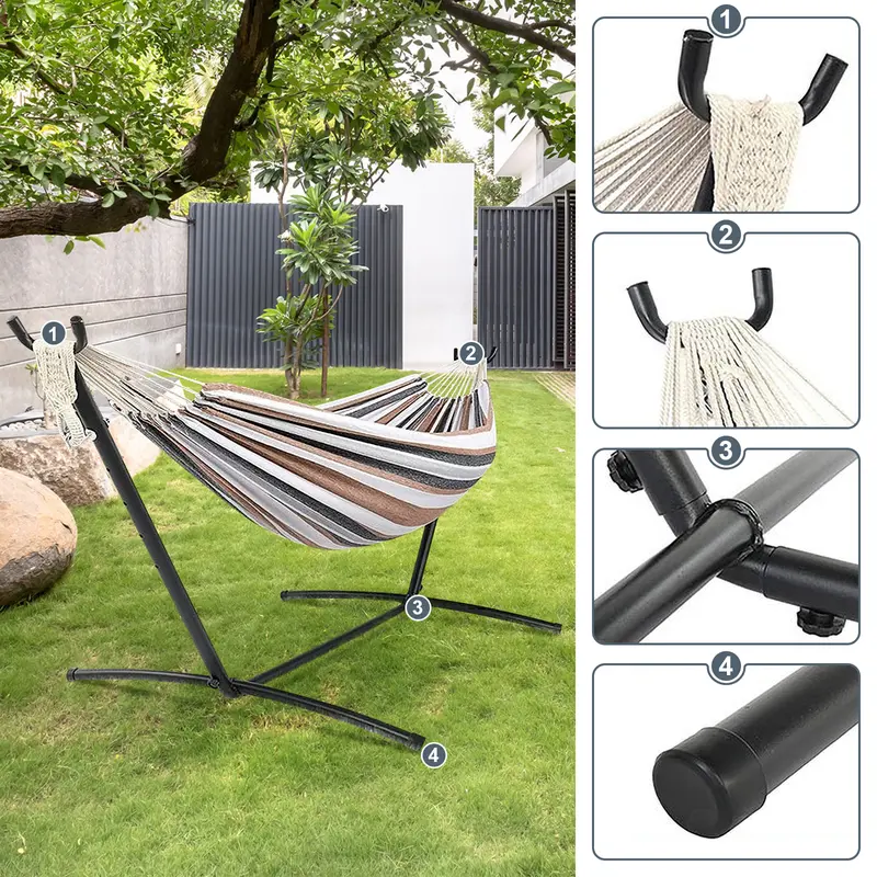 Hamaca con Soporte de Acero y Estuche Portátil CoolCamp™