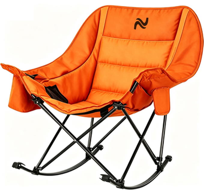 Foldable Outdoor Rocking Moon Chair
