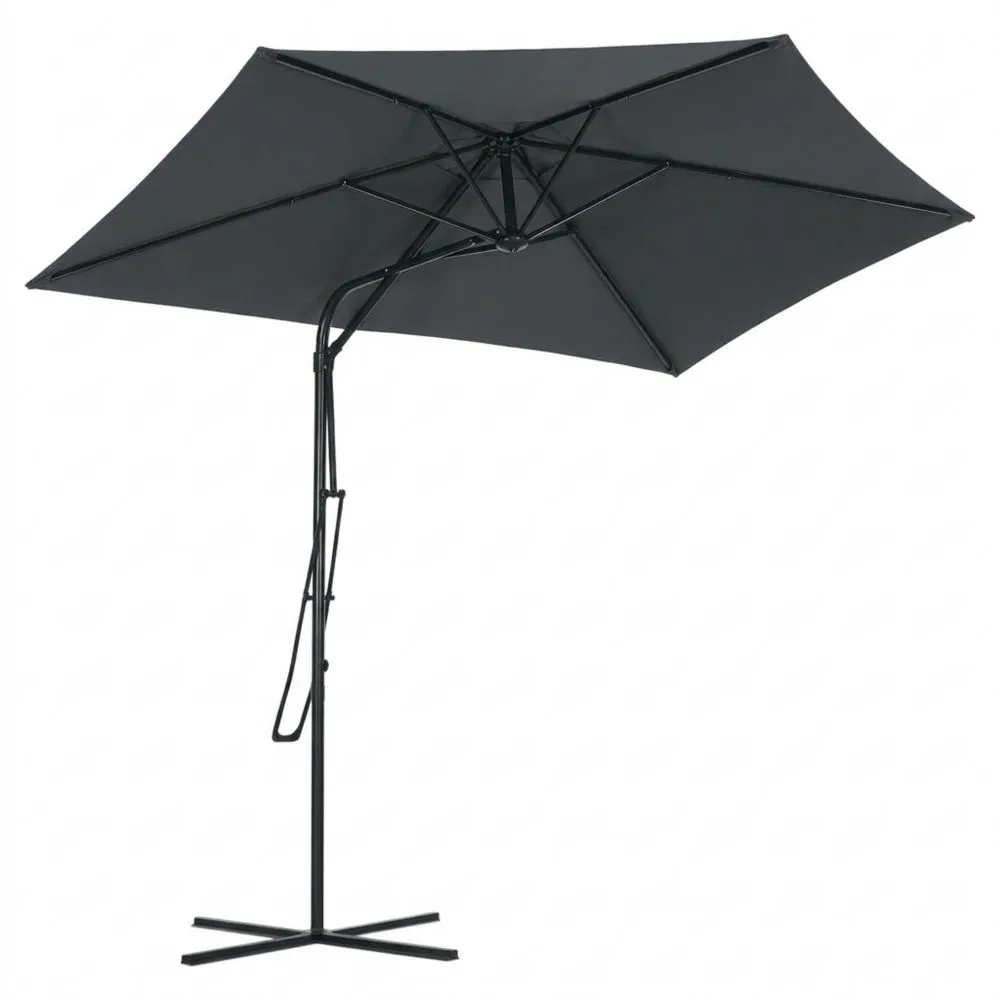 Sombrilla Cuadrada para Jardín Exterior 2,5 x 2,5 m Protección UV