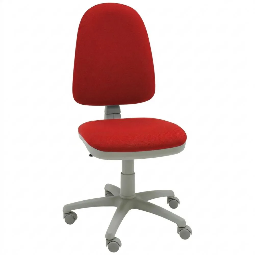 Silla ergonómica giratoria gris para oficina y hogar