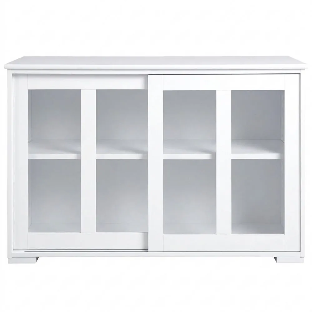 Aparador de Cocina Moderno con Puertas Correderas y Estante Ajustable