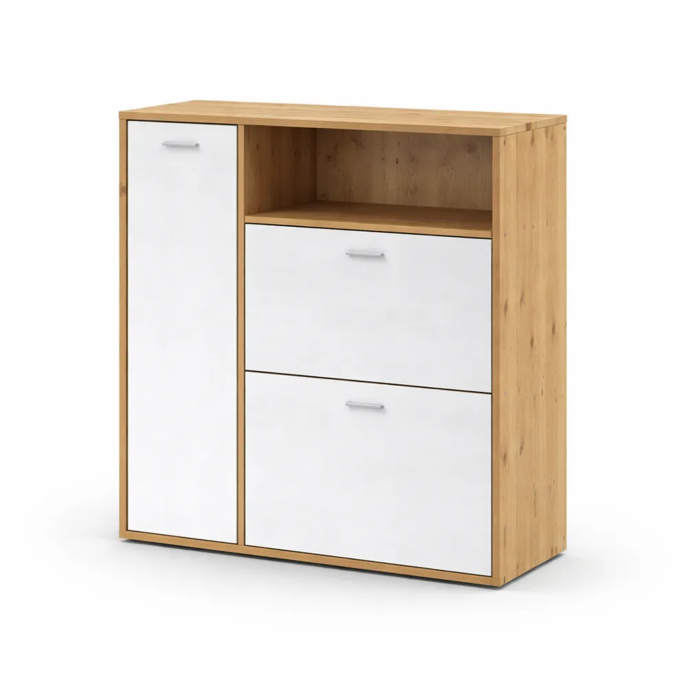 Mobile da ingresso multifunzionale con appendiabiti e consolle