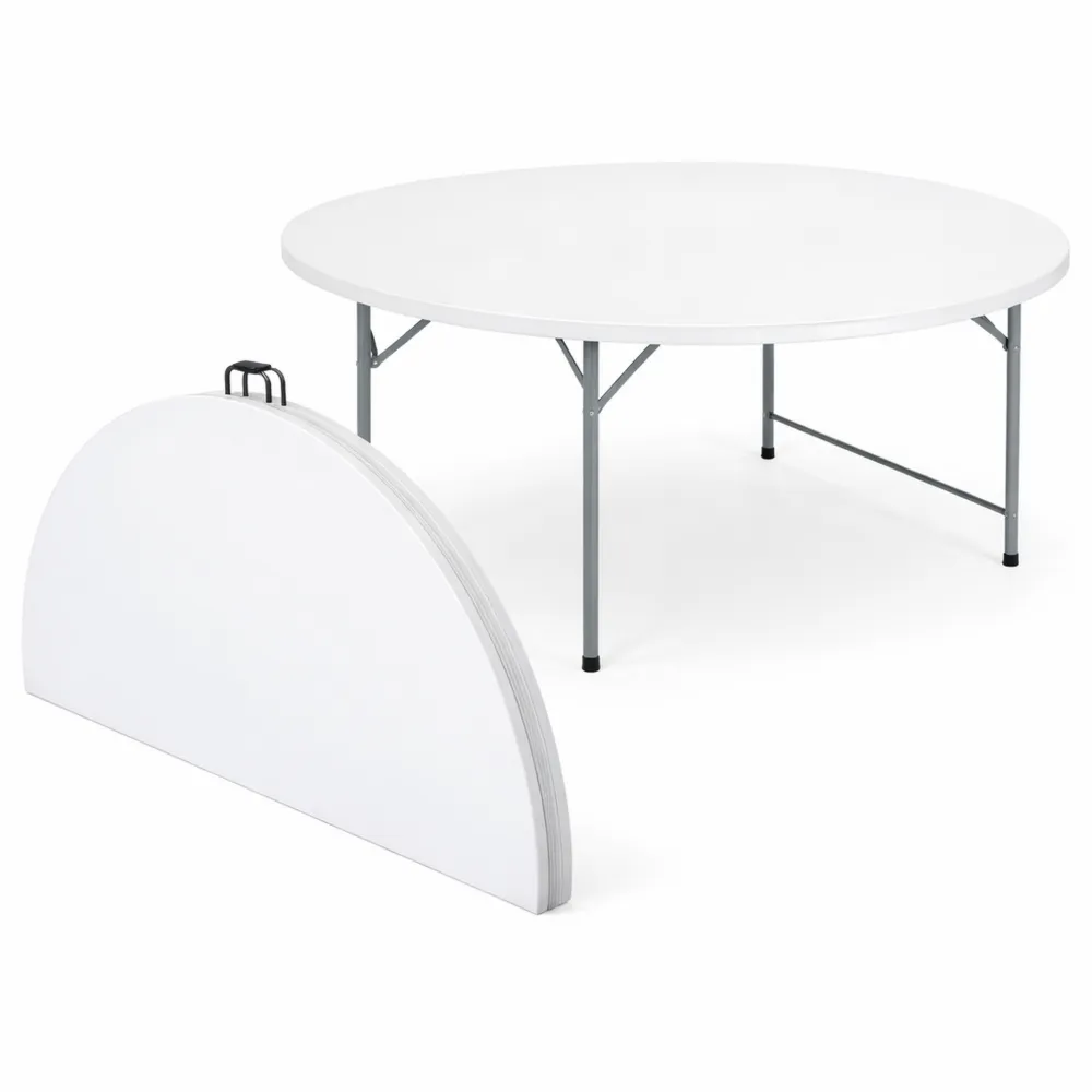 Tavolo rotondo pieghevole salvaspazio per eventi