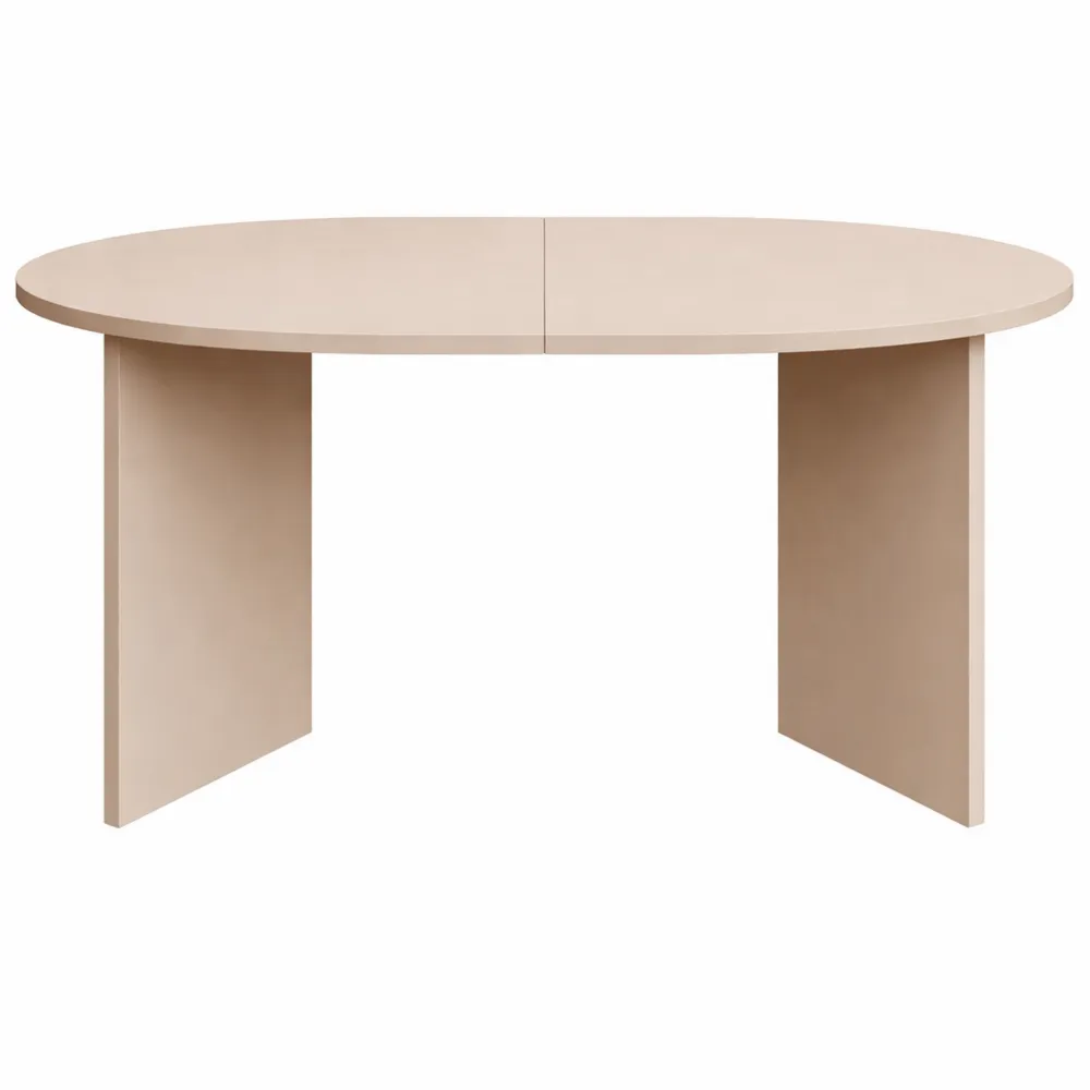 Tavolo da pranzo ovale estensibile moderno in laminato di alta qualità