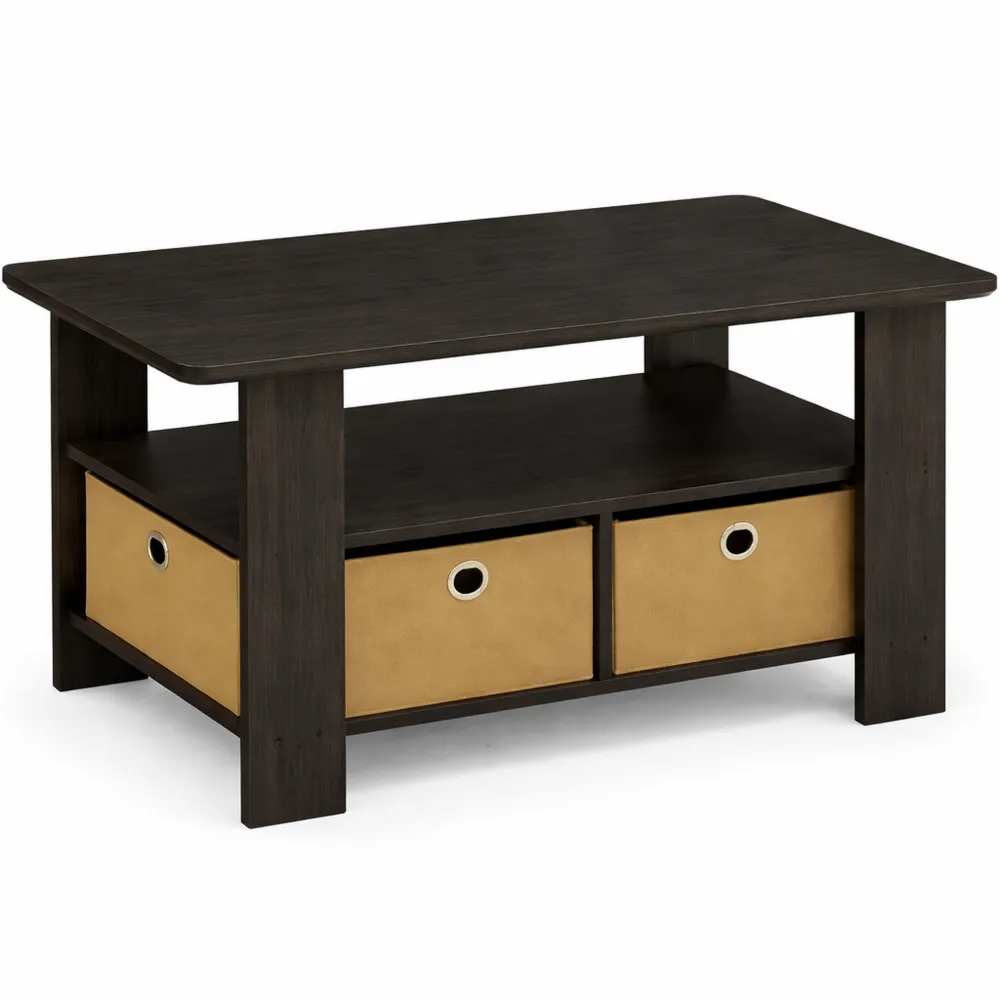 Tavolini da Salotto Moderni in Legno Scuro