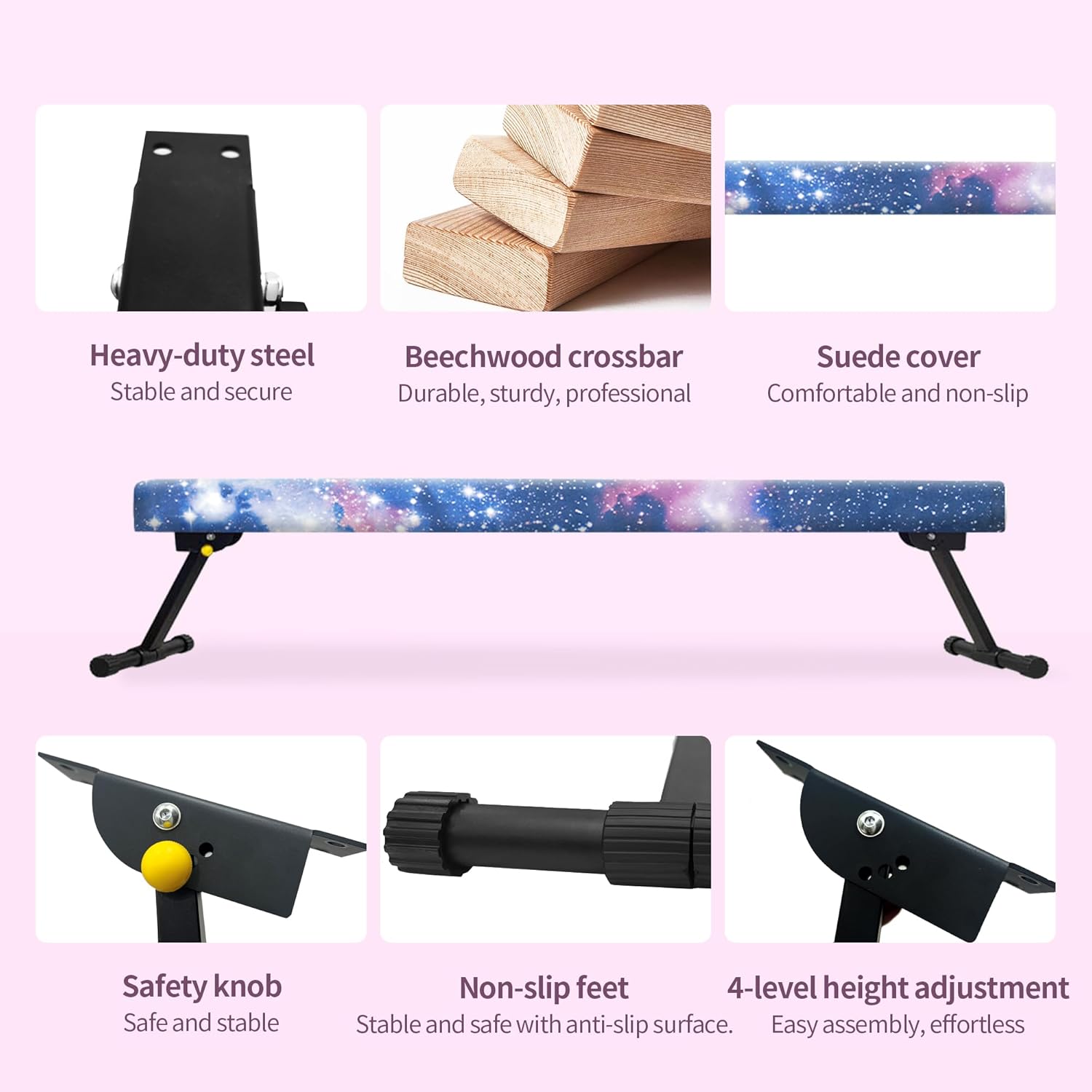 6ft/8ft Gymnastic Balance Beam