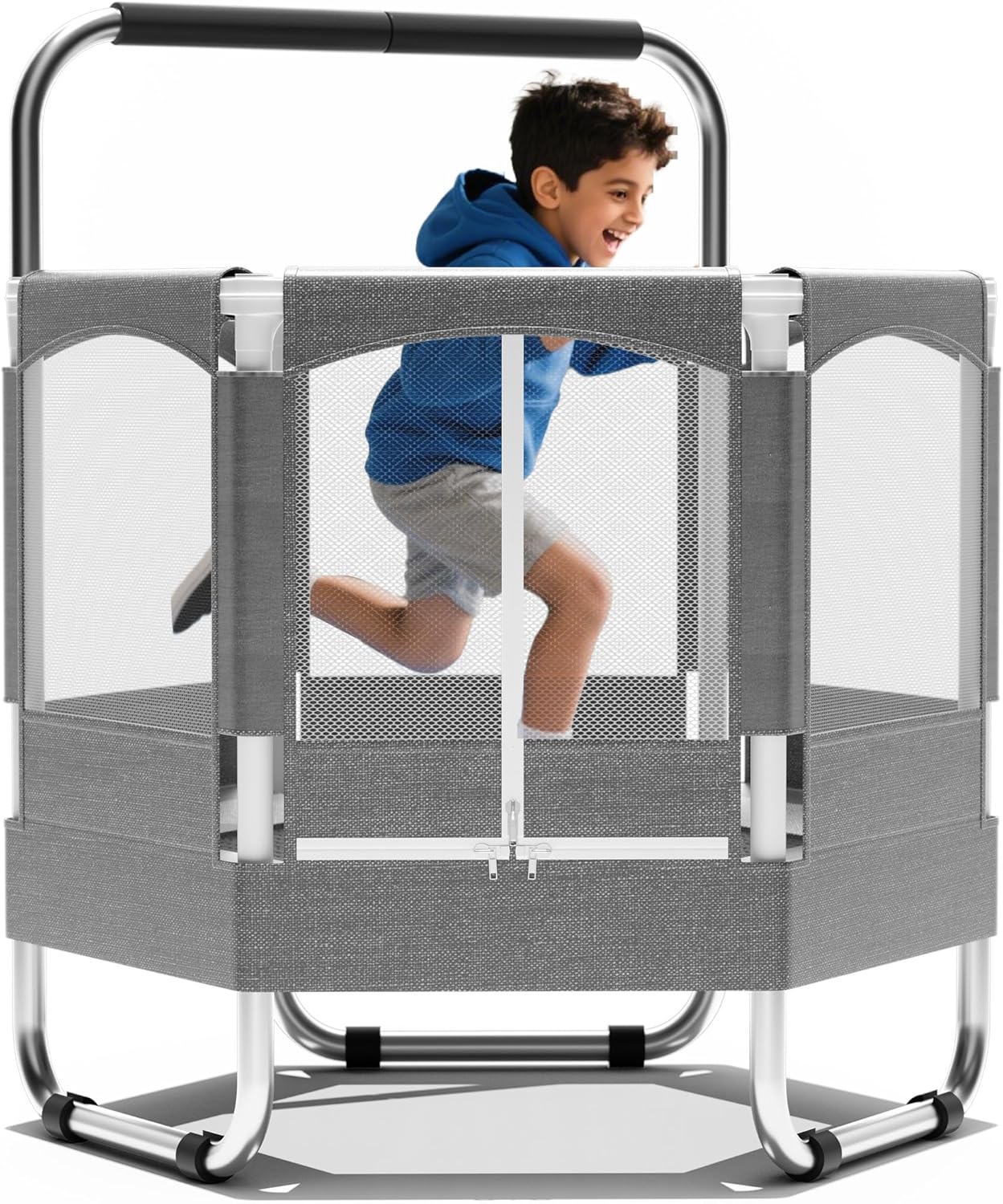 4.7FT/5.5FT Trampoline for Kids with Net