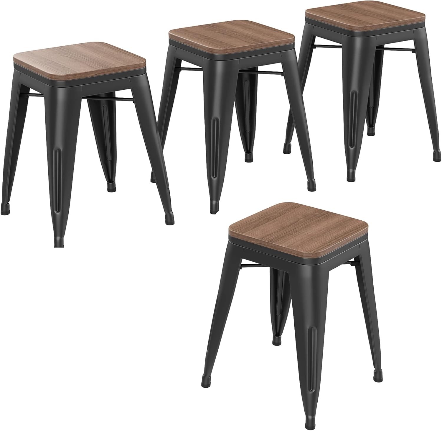 Set of 4 Stackable Stools
