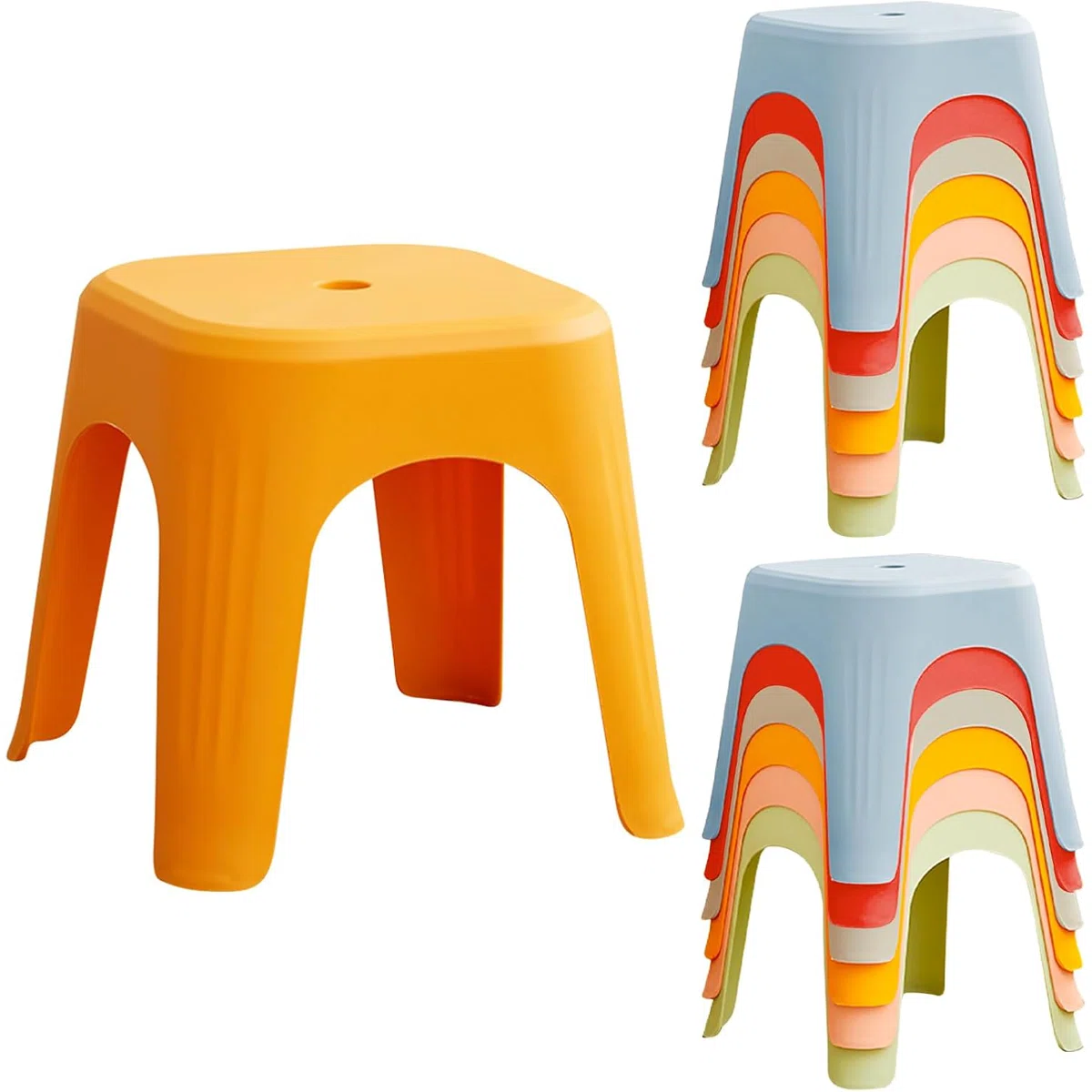 Plastic Stackable Stools