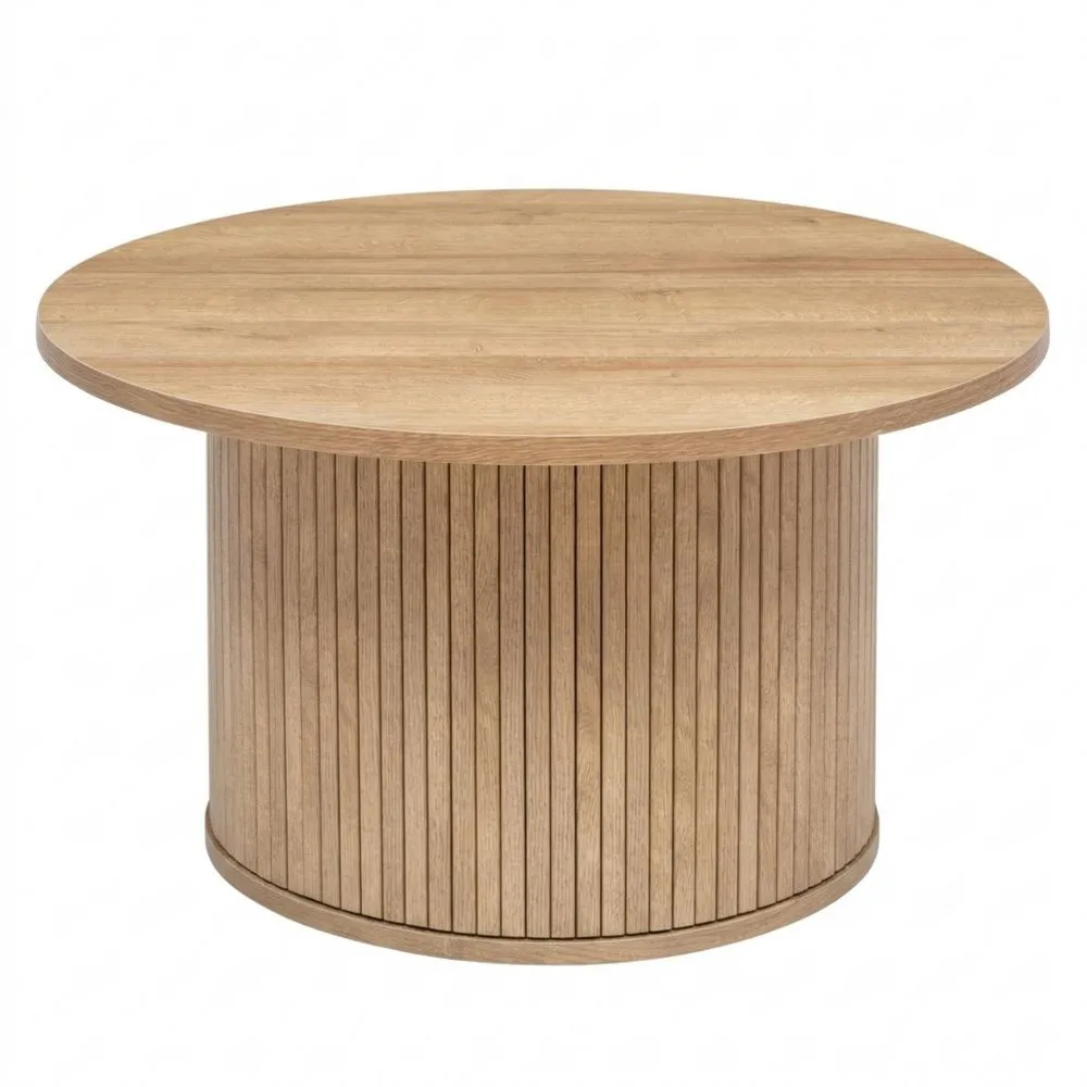 Mesa de Café con Efecto Madera, Resistente al Agua, 70cm x 40cm