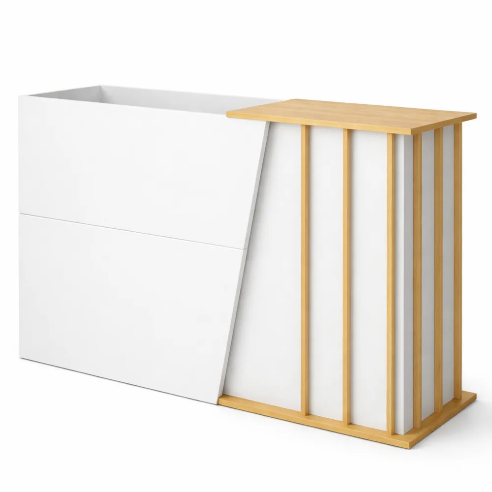 Bancone per Reception con Cassetti e Spazio di Archiviazione-Doucefoyers