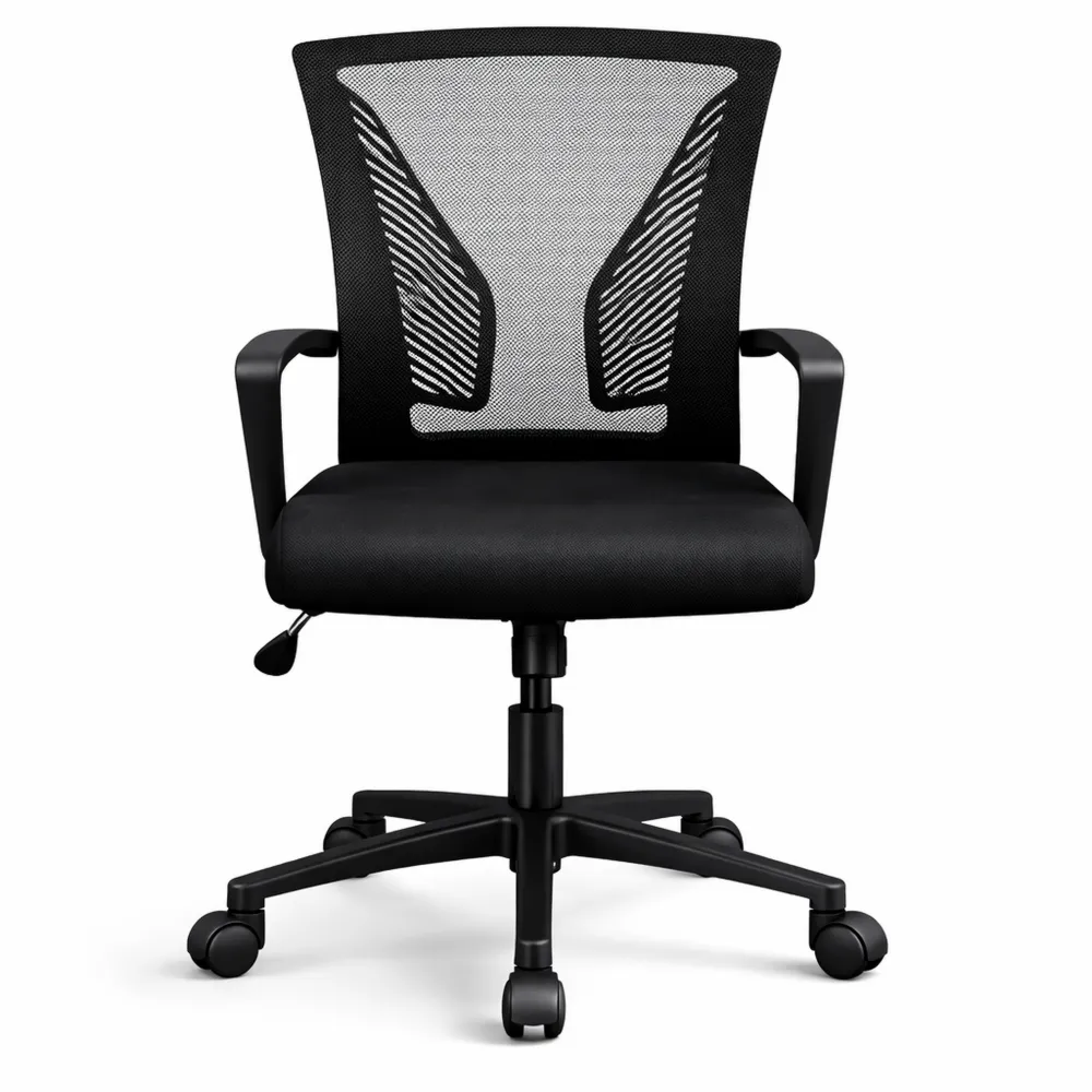 Sedia da Ufficio Ergonomica Reclinabile in Rete Traspirante-Doucefoyers