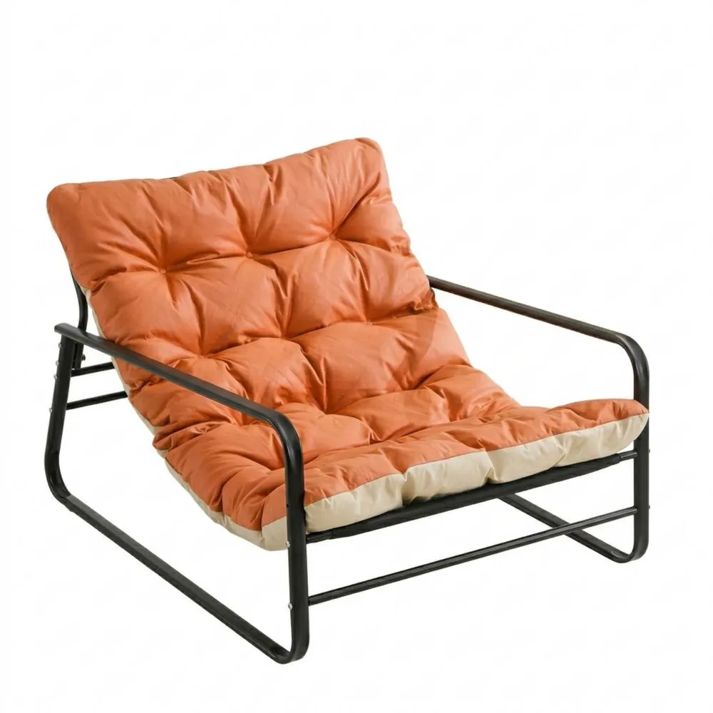 Silla de Jardín Doble con Cojín Reversible para Balcón