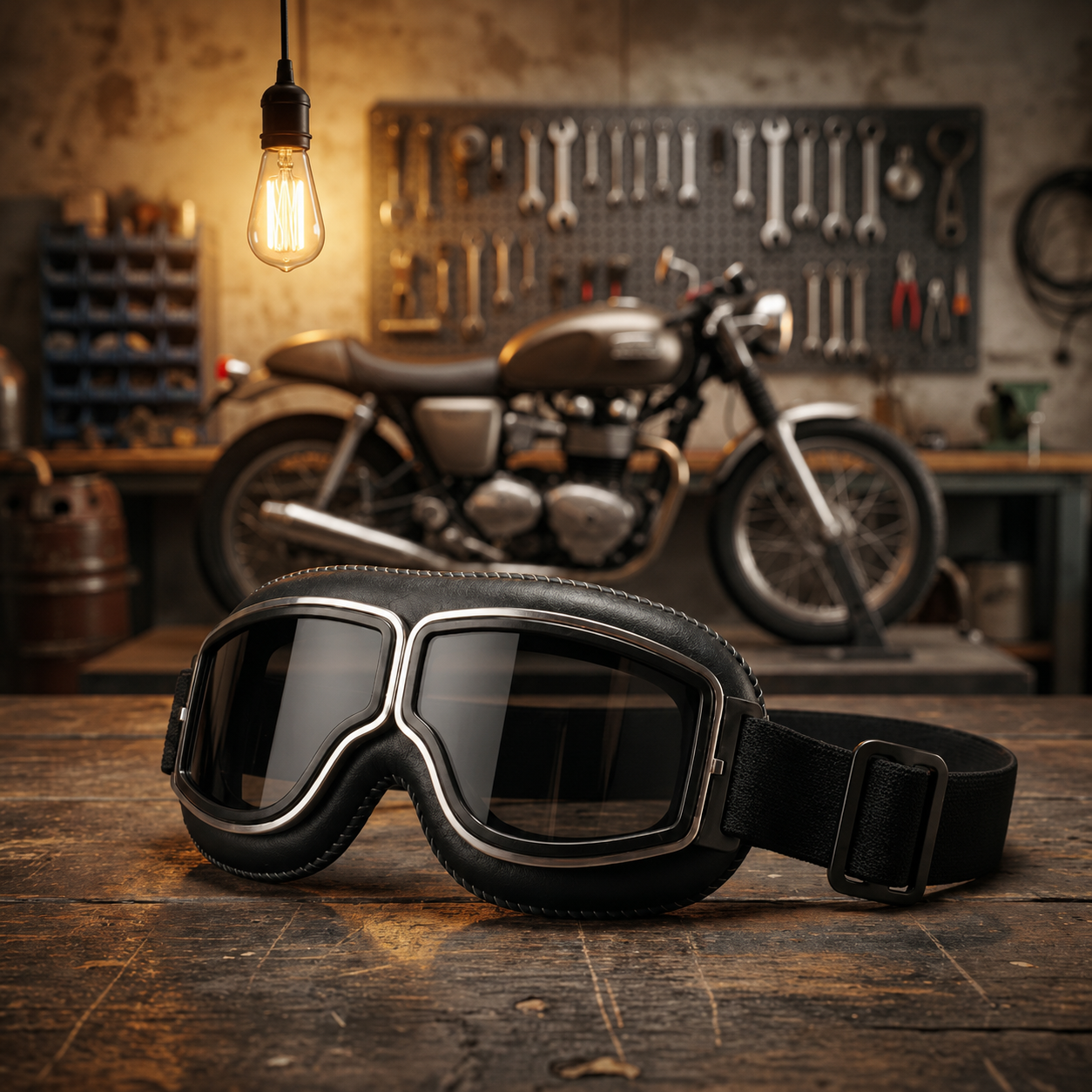 🔥 OTG Vintage Motorcycle Goggles (Fits Over Glasses)