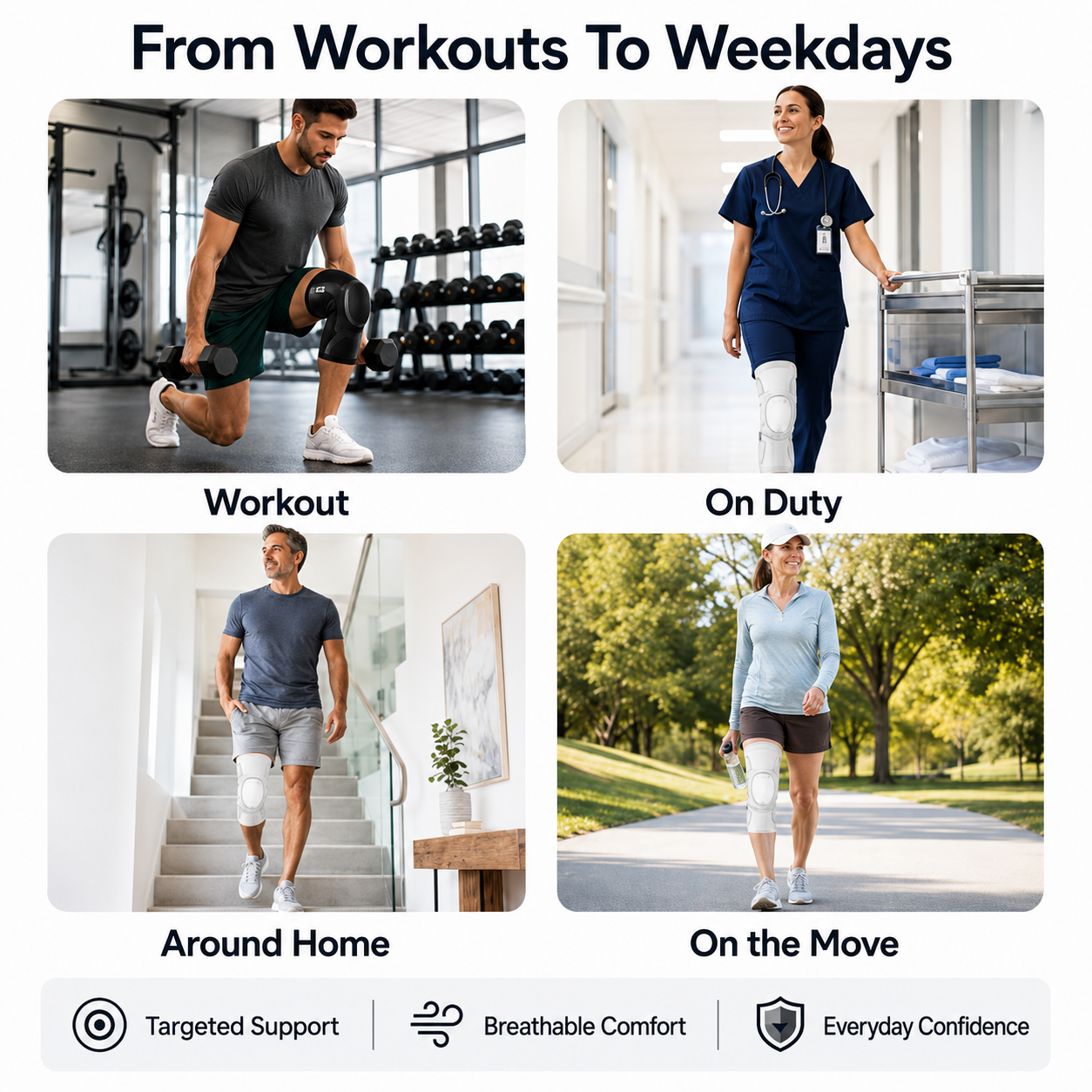 🥰Last Day 50% Off！Sports Compression Knee Support Brace