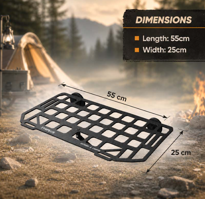 Heavy-Duty Magnetic Vehicle Side Table | Portable Grid Camp Desk