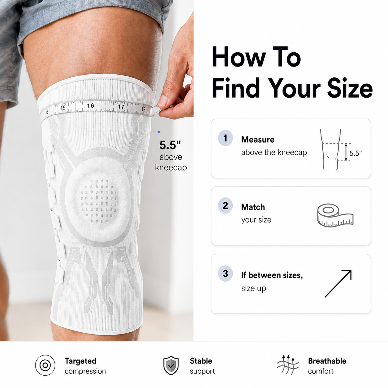 🥰Last Day 50% Off！Sports Compression Knee Support Brace