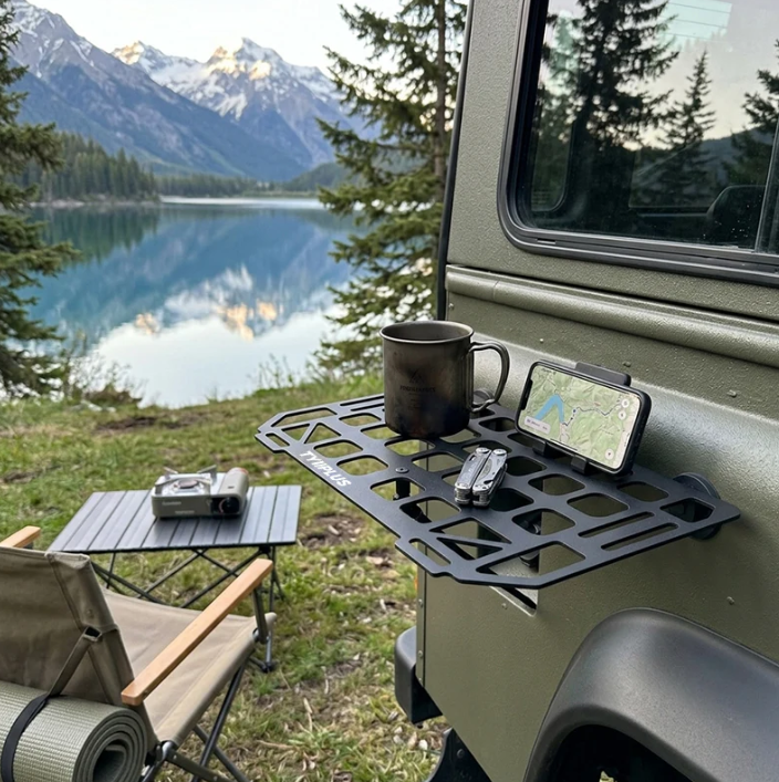 Heavy-Duty Magnetic Vehicle Side Table | Portable Grid Camp Desk