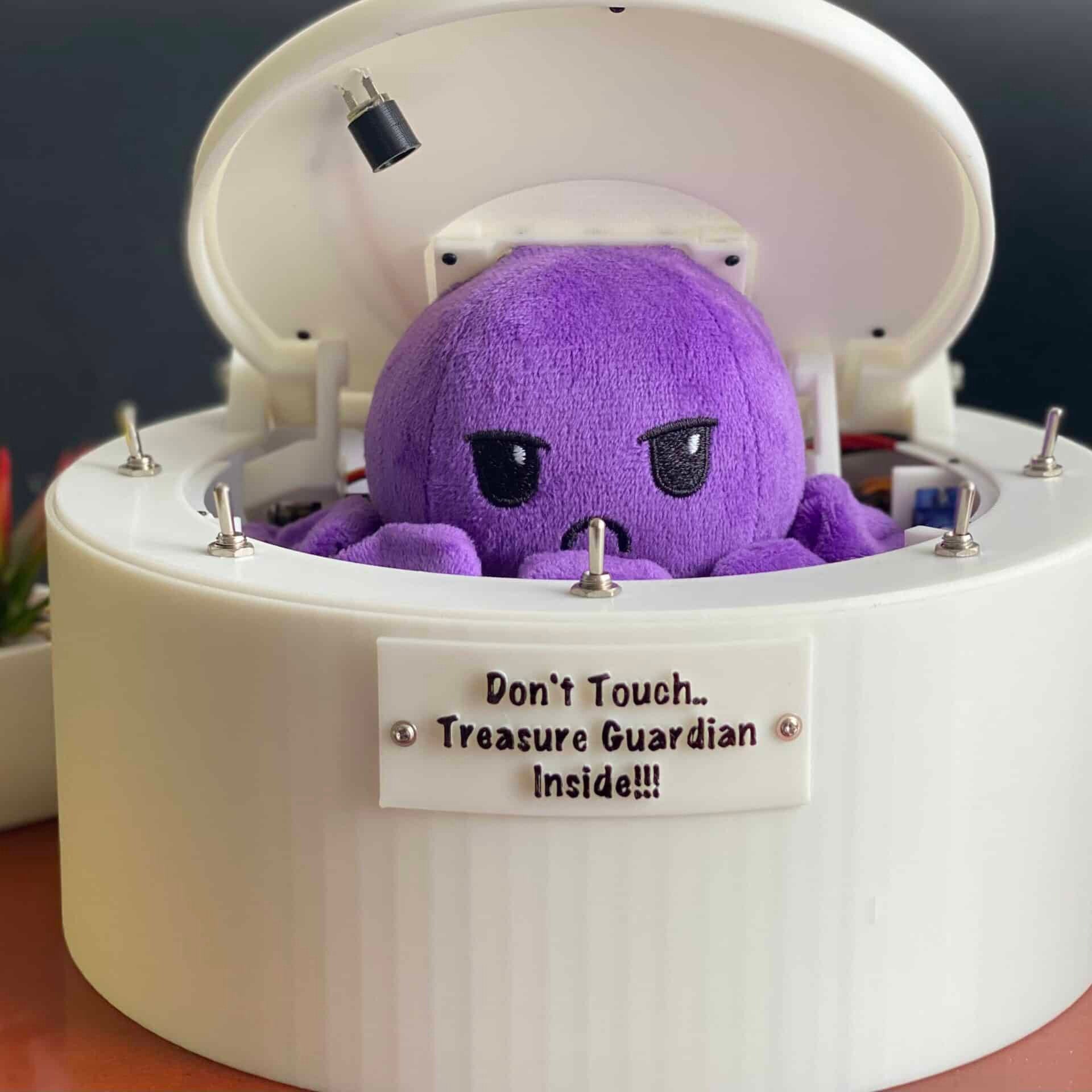 No Touch Octopus Treasure Guardian Box