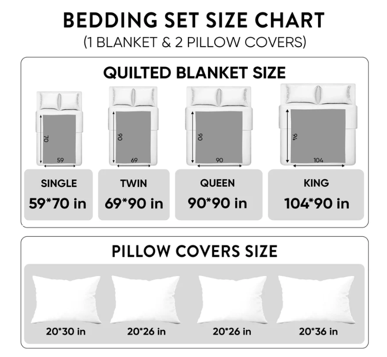 Highland Cow Floral Patchwork Quilted 3-Piece Bedding Set