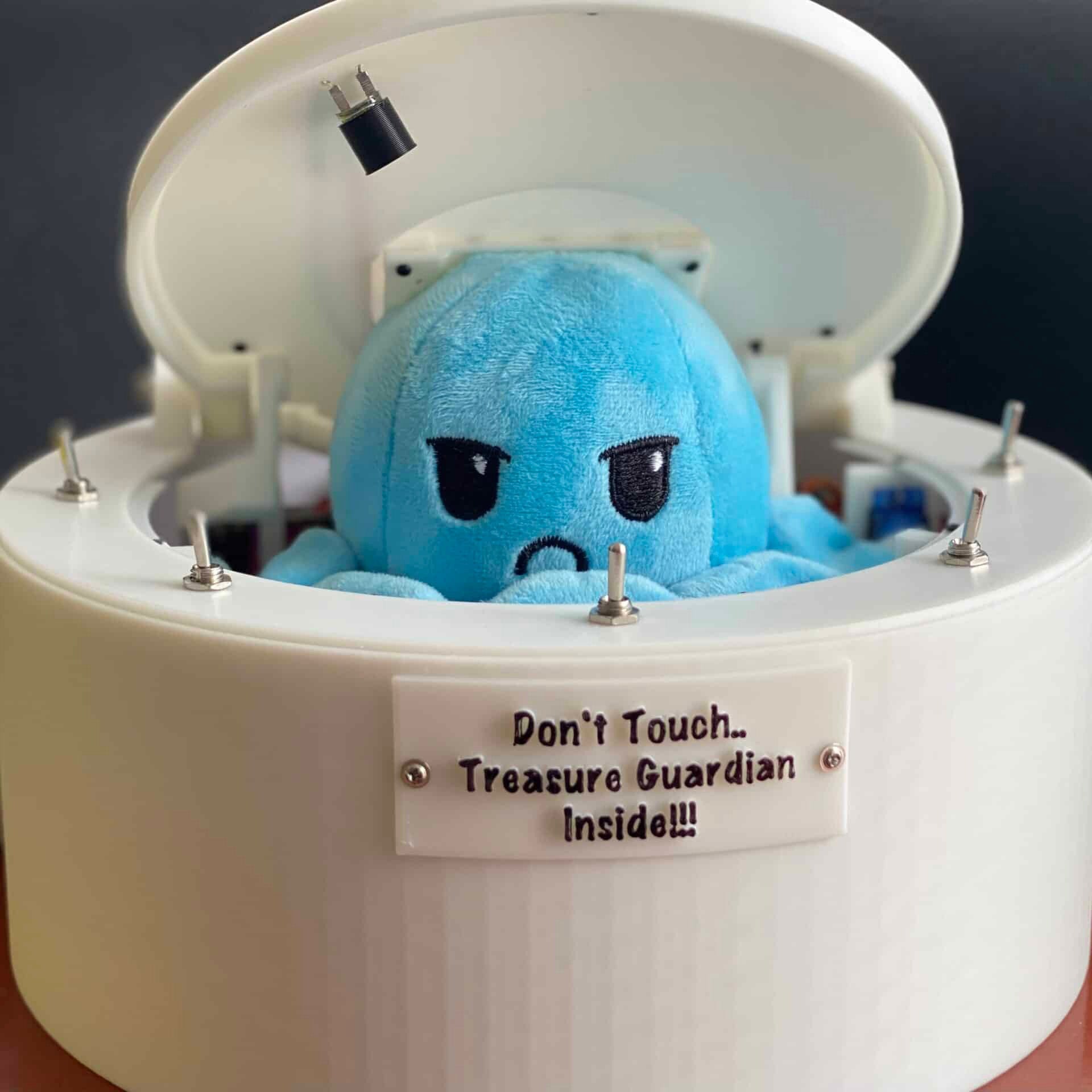 No Touch Octopus Treasure Guardian Box