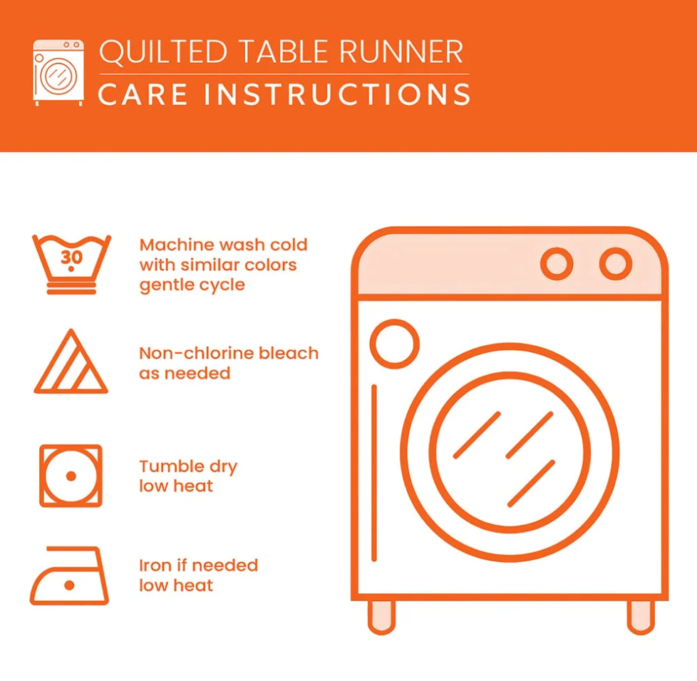 Dragon Hoard Pattern Quilted Table Runner - Eco-Friendly & Machine Washable | Dragon