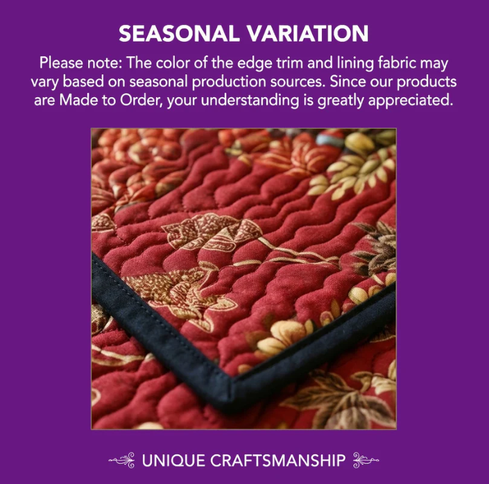 Highland Cow Floral Patchwork Quilted 3-Piece Bedding Set