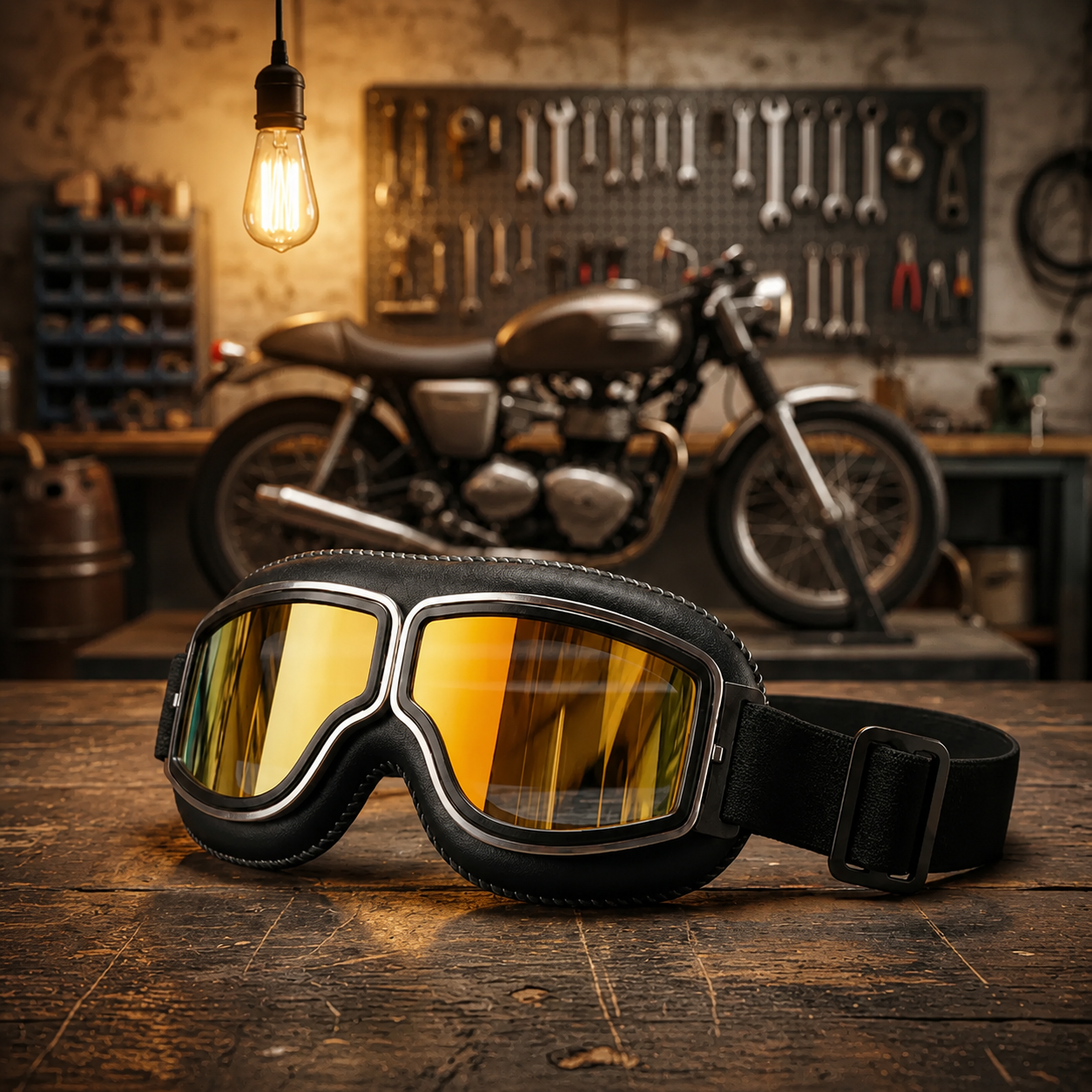 🔥 OTG Vintage Motorcycle Goggles (Fits Over Glasses)