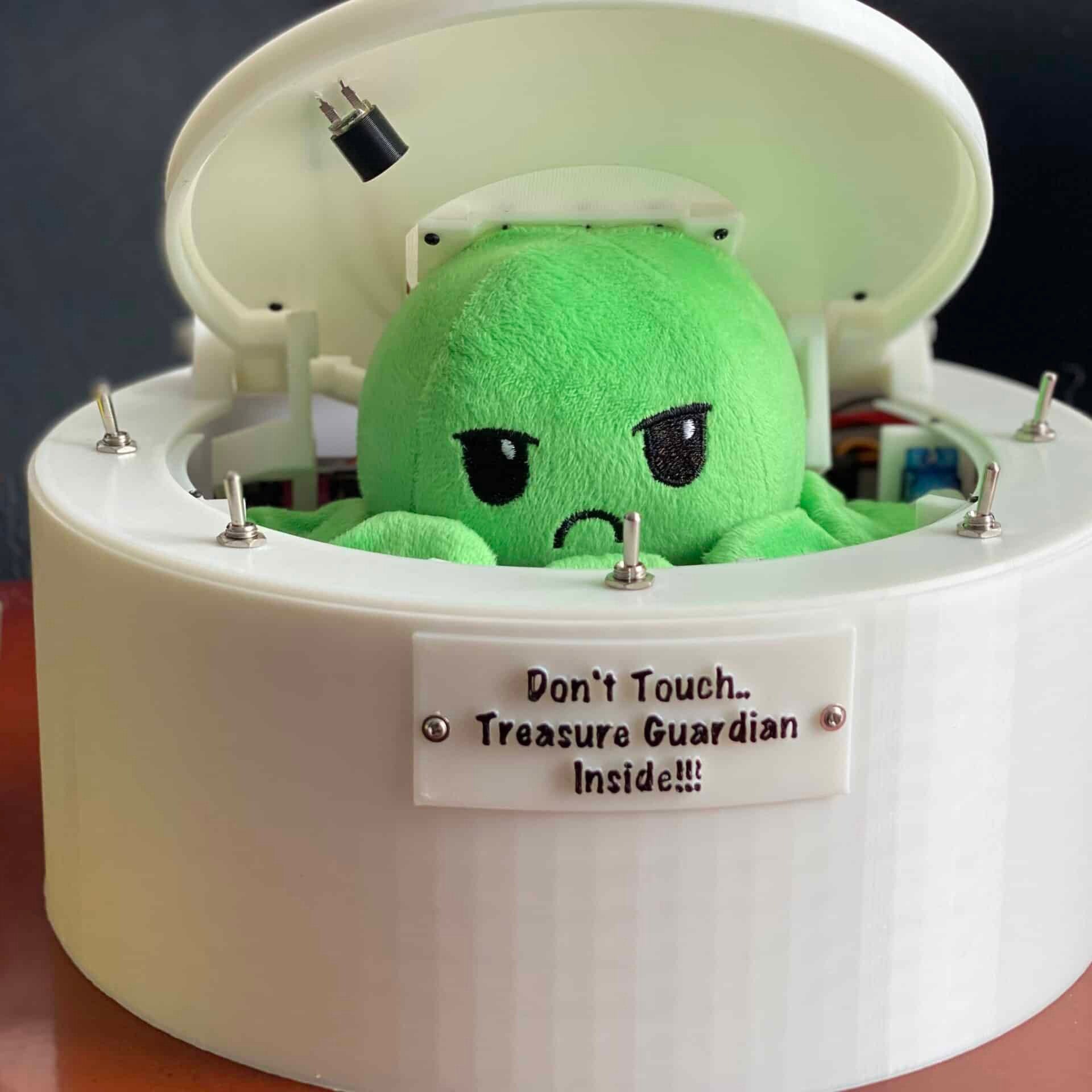 No Touch Octopus Treasure Guardian Box