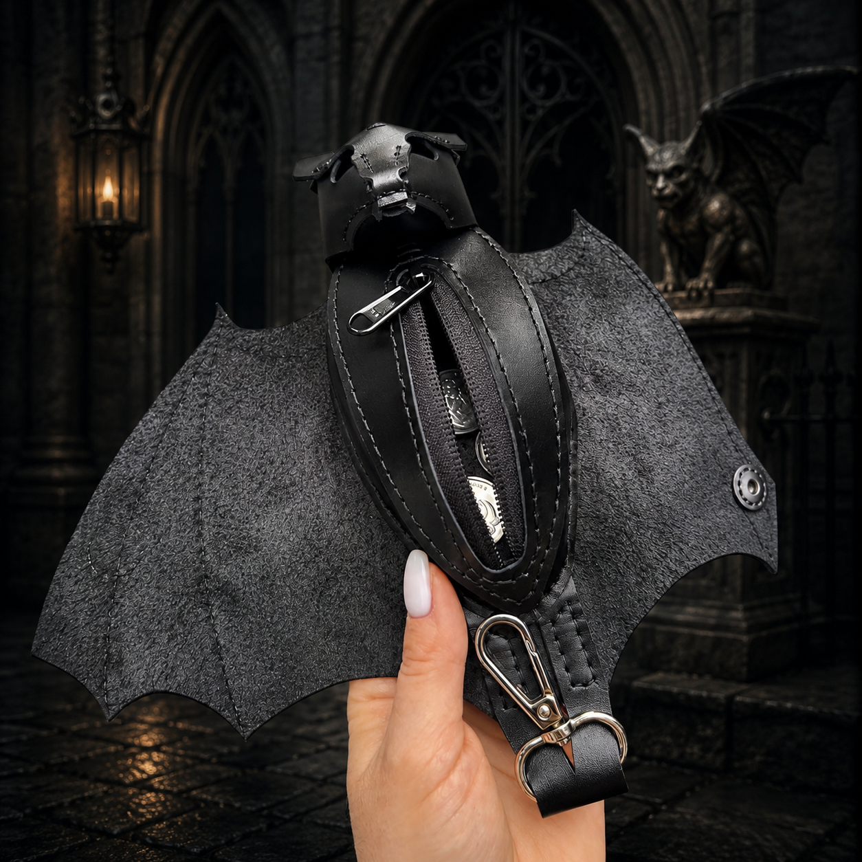 Leather Bat Coin Purse🦇