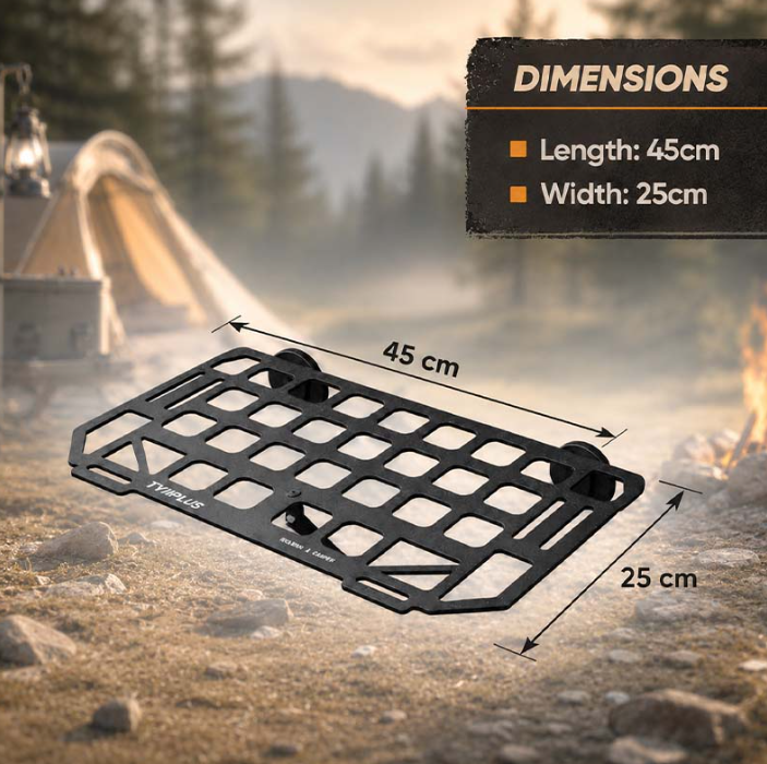 Heavy-Duty Magnetic Vehicle Side Table | Portable Grid Camp Desk