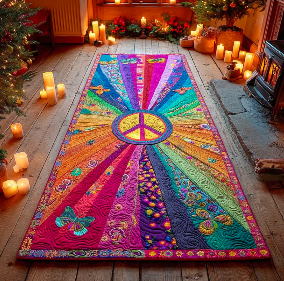 Whimsical 3D Visual Runner Carpet with Dragonfly Dragon Fishing Pawprint Themed Pattern Non-Slip Wear-Resistant Fabric Mat for Hallway Decoration