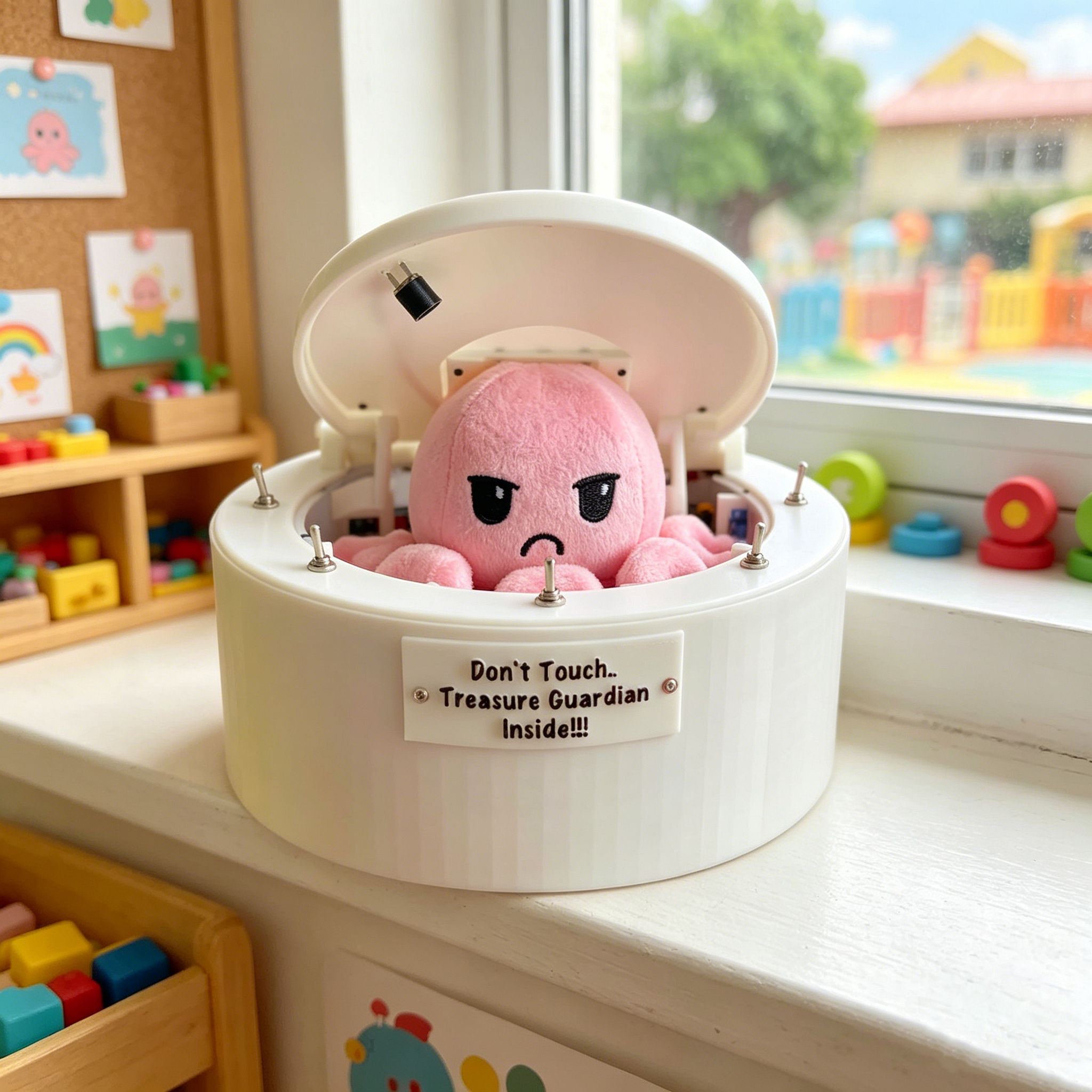 No Touch Octopus Treasure Guardian Box