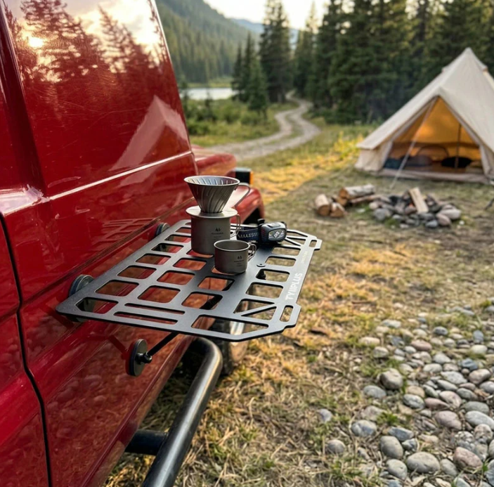 Heavy-Duty Magnetic Vehicle Side Table | Portable Grid Camp Desk