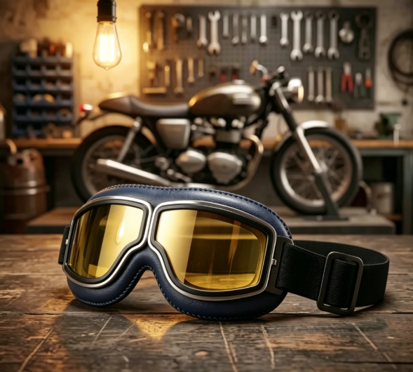 🔥 OTG Vintage Motorcycle Goggles (Fits Over Glasses)
