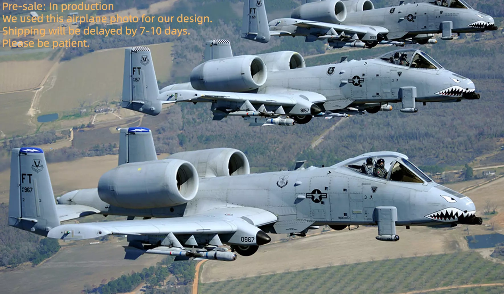 A-10 Warthog (New)✈️Airplane Weathervane